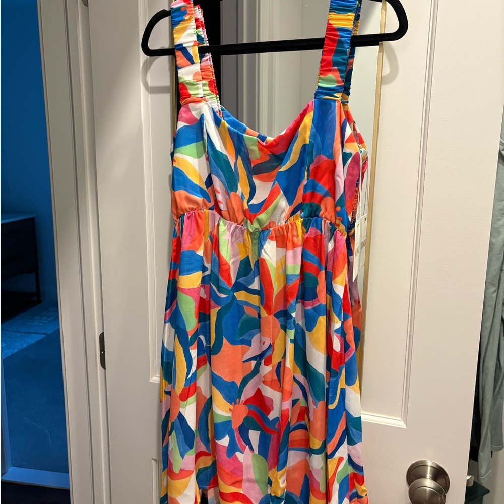 Colorful Print mini Dress